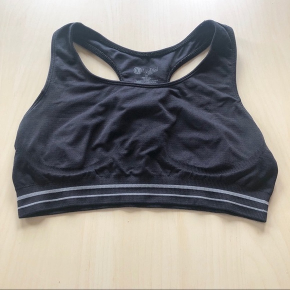 Balance Collection Sports Bra Black Size Medium
